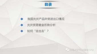 中国光伏产品国际贸易发展现状与趋势